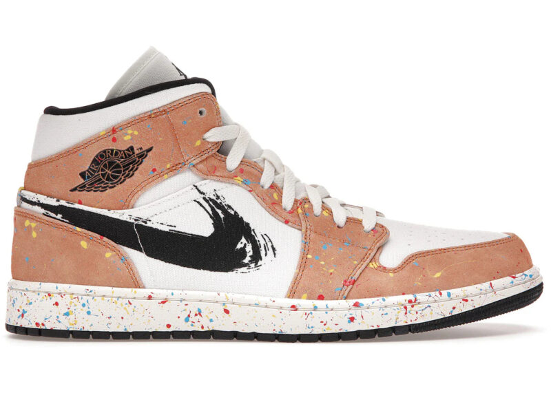 Jordan 1 Mid SE Brushstroke Men's - DA8005-100 - US - Image 2