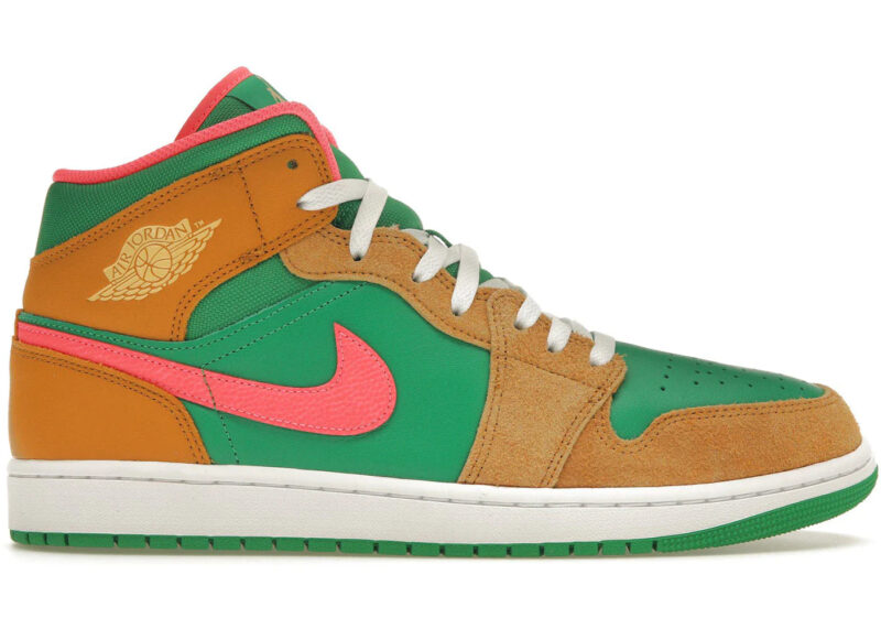 Jordan 1 Mid SE Wheat Watermelon Men's - DX4332-700 - Image 2
