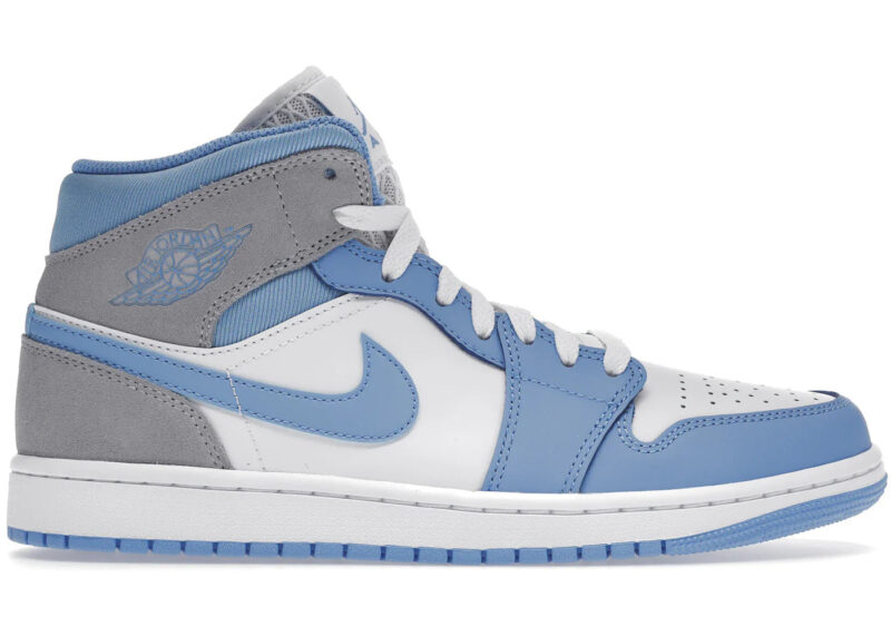 Air Jordan 1 Mid University Blue Grey Men's - DX9276-100 - US - Image 2