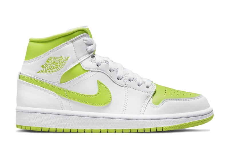Jordan 1 Mid White Lime (Women's)