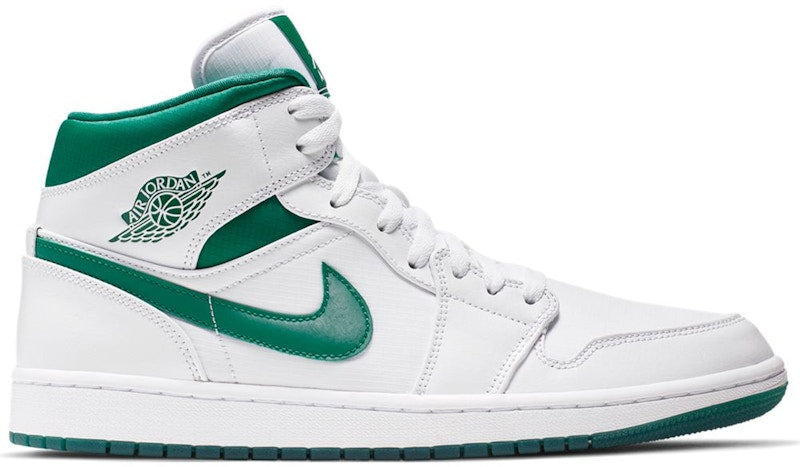 Jordan 1 Mid White Mystic Green