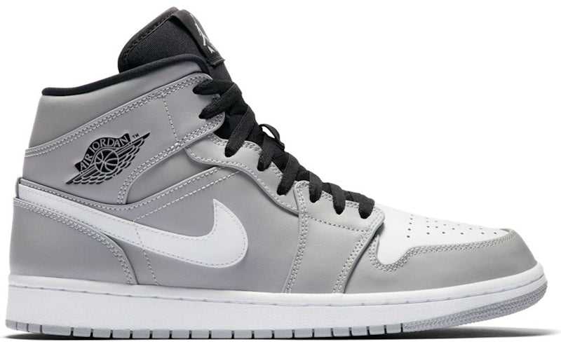 Jordan 1 Mid Wolf Grey Black White
