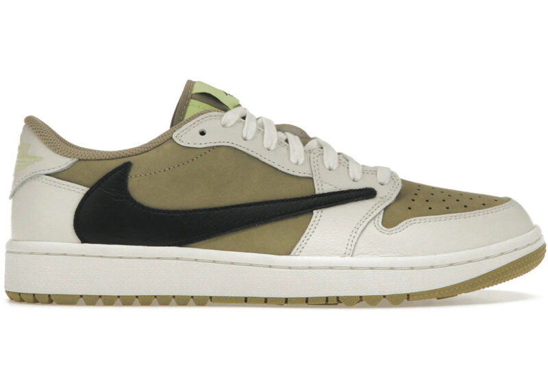 Jordan 1 Retro Low Golf Travis Scott Neutral Olive - Image 2