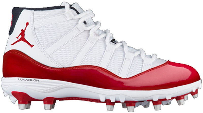Jordan 11 Retro Cleat White Red