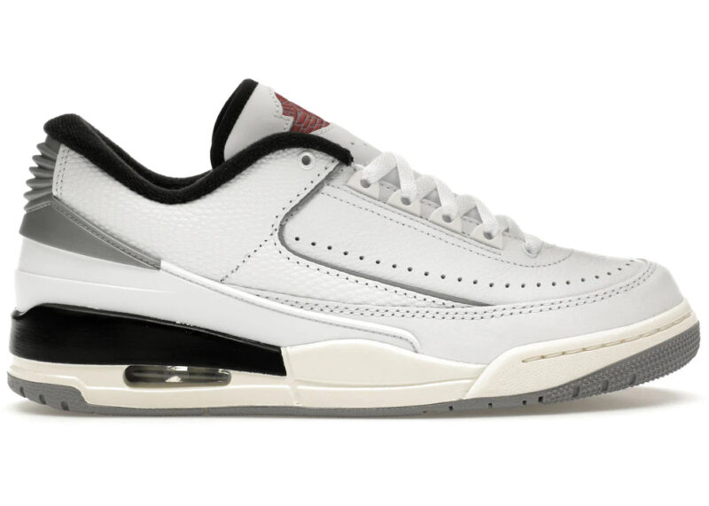 Jordan 2/3 White Black Metallic Silver Men's - FD0383-148 - Image 2