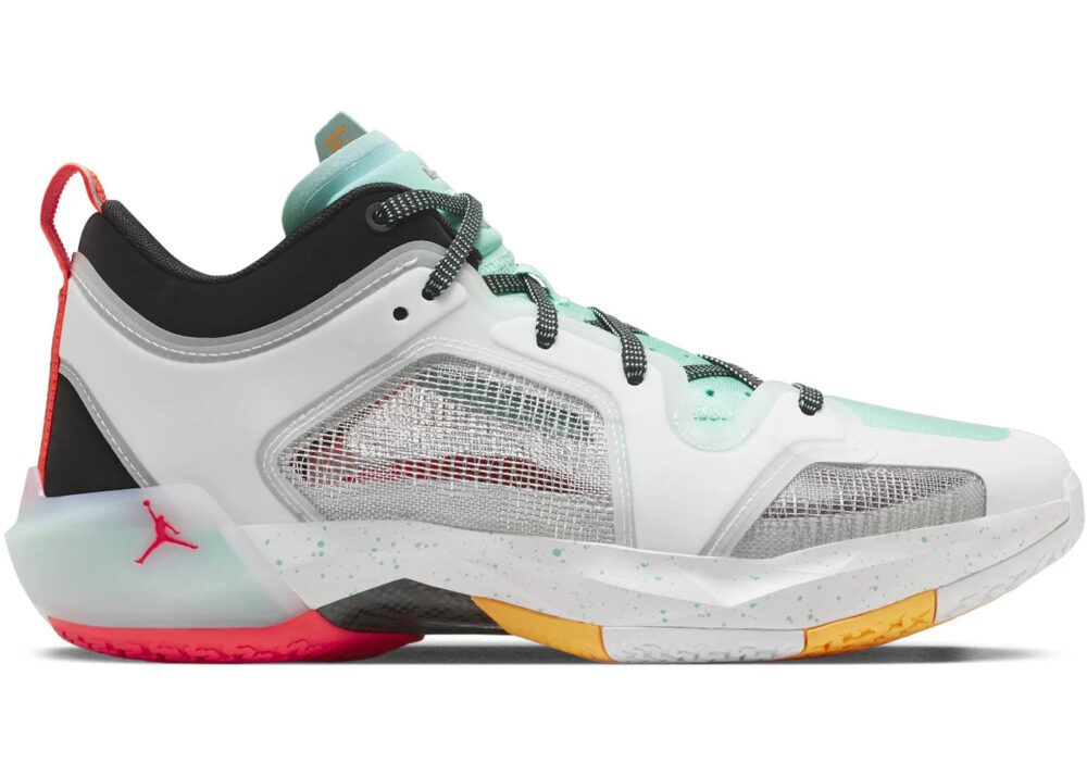 Jordan 37 Low PF Guo Ailun White Island Green Black Metallic Silver