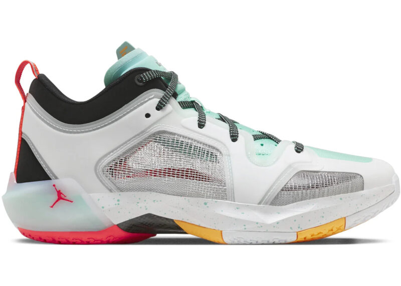Jordan 37 Low PF Guo Ailun White Island Green Black Metallic Silver
