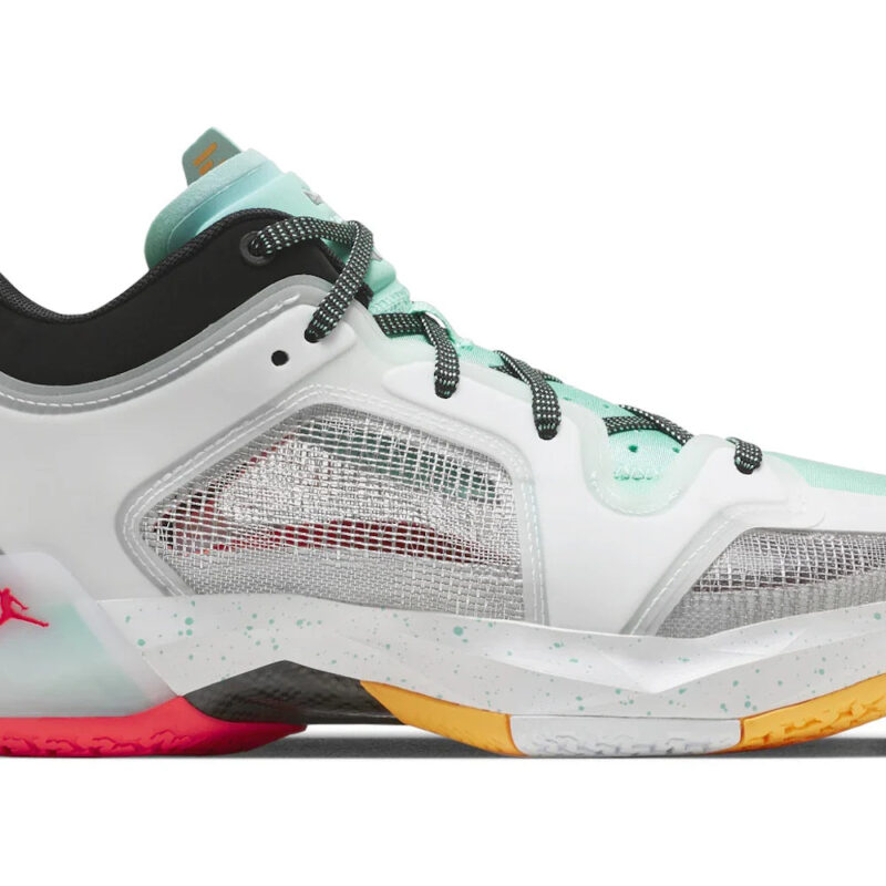 Jordan 37 Low PF Guo Ailun White Island Green Black Metallic Silver