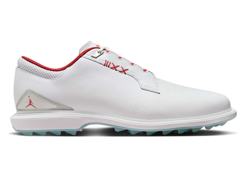 Jordan ADG 5 White Metallic Silver Blue Tint Fire Red