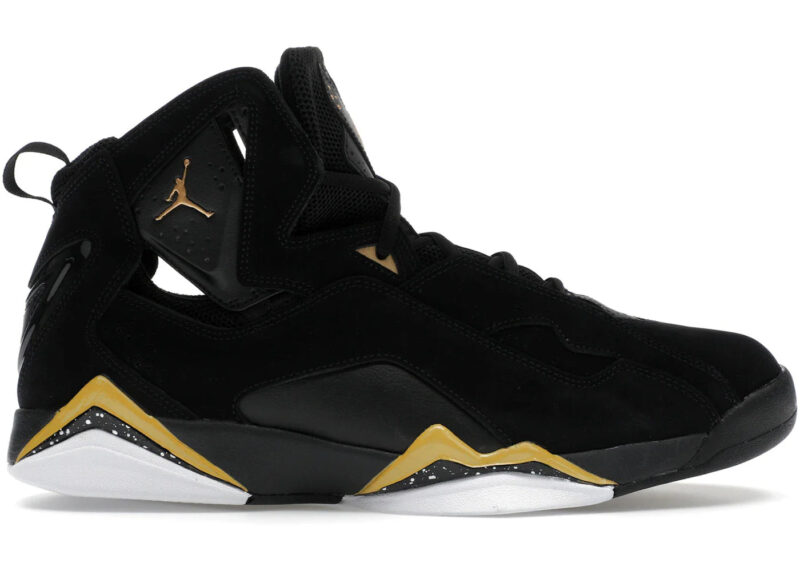 Jordan True Flight Black White Metallic Gold Men's - 342964-072 - US - Image 2