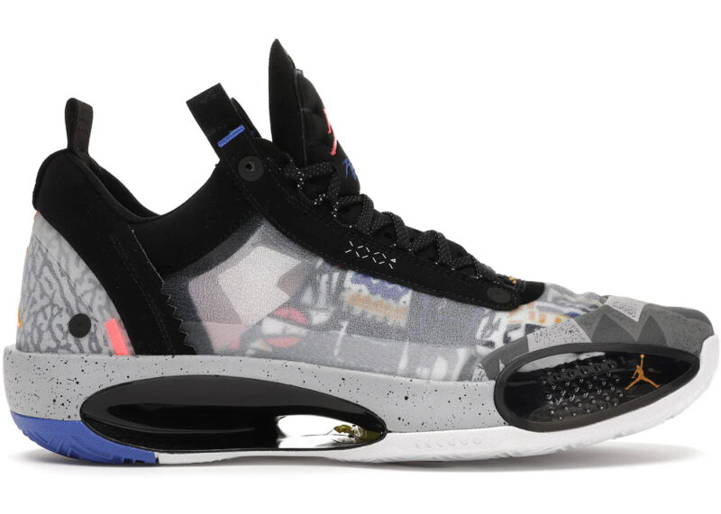 Air Jordan XXXIV Low Black Laser Orange - Image 2
