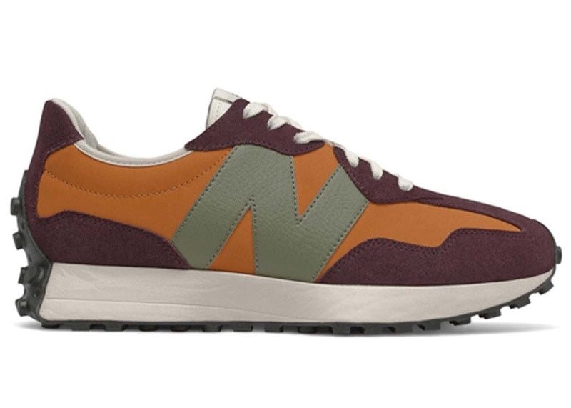 New Balance 327 Madras Orange Burgundy