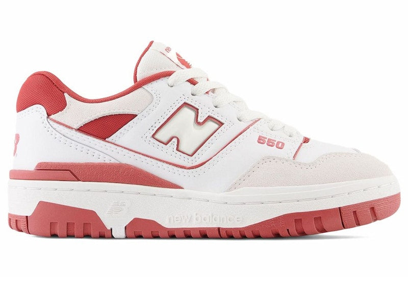 New Balance 550 White Brick Red