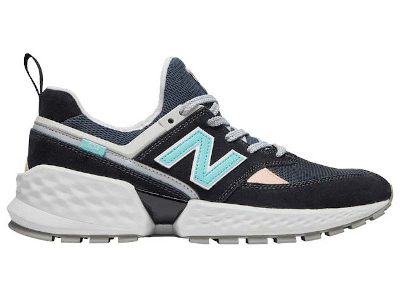 New Balance 574 Black Blue Teal