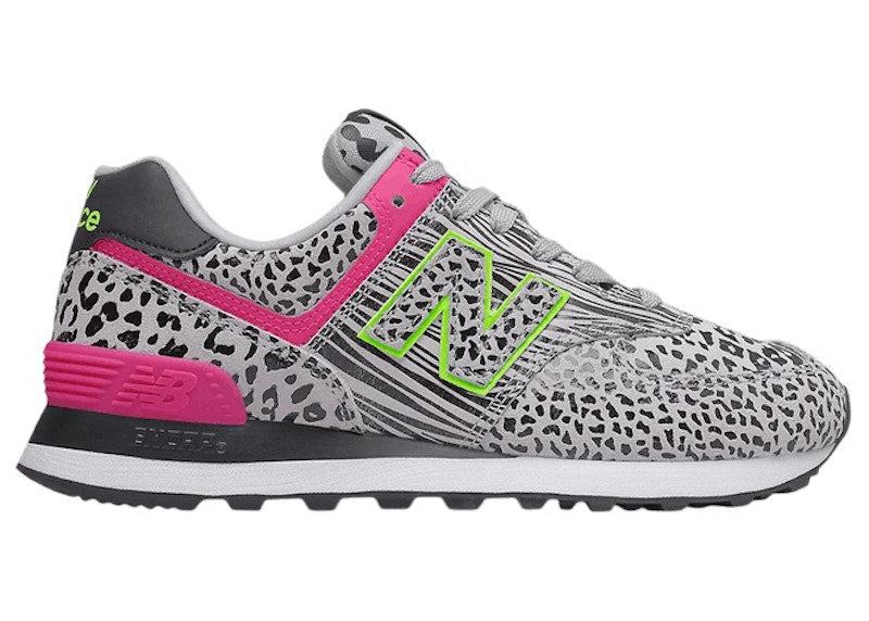 New Balance 574 Cheetah Print Black Grey (Women's)