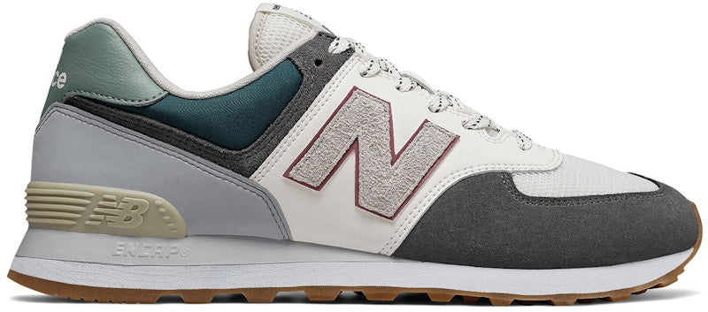 New Balance 574 Grey Cream Mint Green