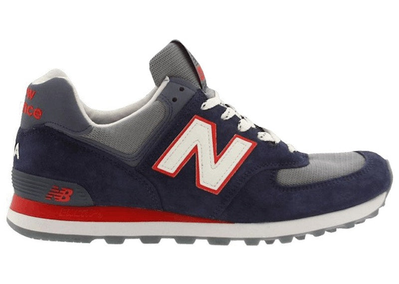 New Balance 574 Made In USA Navy Red