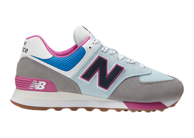 New Balance 574 Marblehead Blue Pink Gum (Women's)