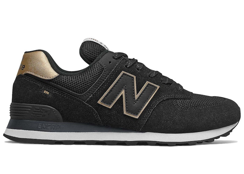New Balance 574v2 Black Citra Yellow