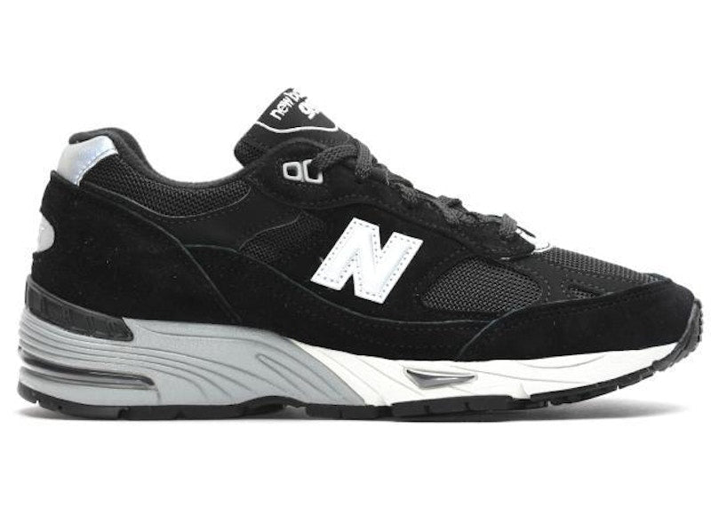 New Balance 991 MiUK Black Silver (Women's)