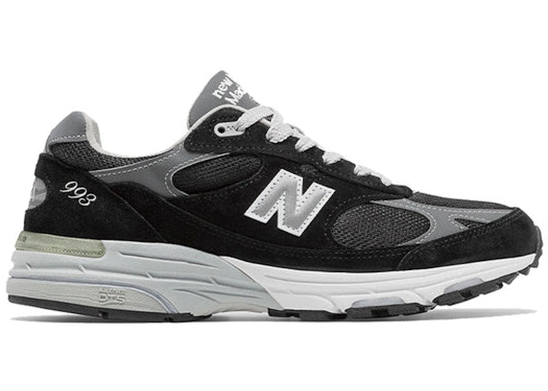 New Balance 993 MiUSA Black Grey (Women's)