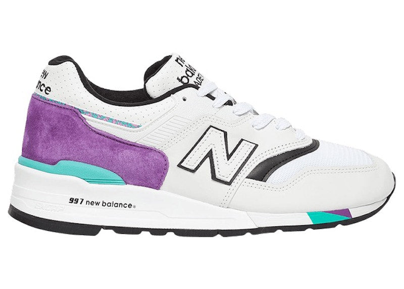 New Balance 997 White Purple Teal