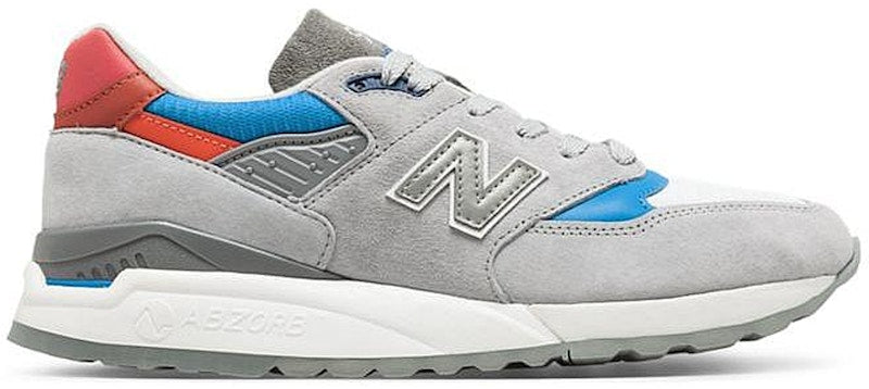 New Balance 998 Grey Light Blue Red