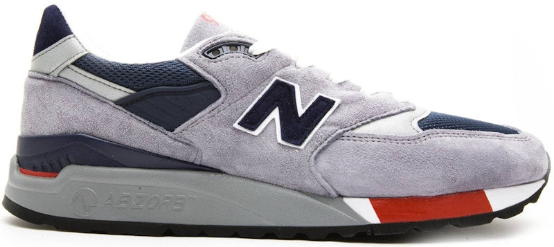 New Balance 998 Grey Navy Red