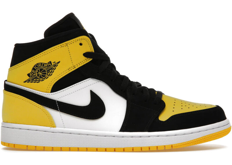 Jordan 1 Mid Yellow Toe Black Men's - 852542-071 - US
