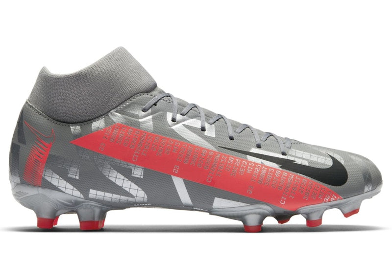 Nike Mercurial Superfly 7 Academy MG Metallic Grey Crimson