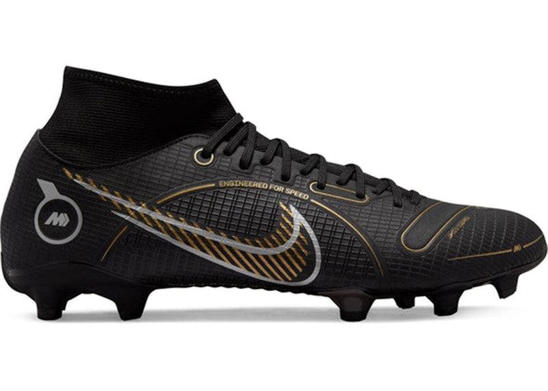 Nike Mercurial Superfly 8 Academy FG/MG Black Metallic Gold