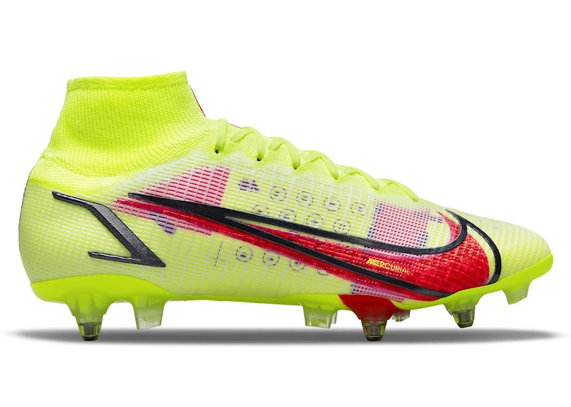 Nike Mercurial Superfly 8 Elite SG-Pro AC Volt Black Bright Crimson