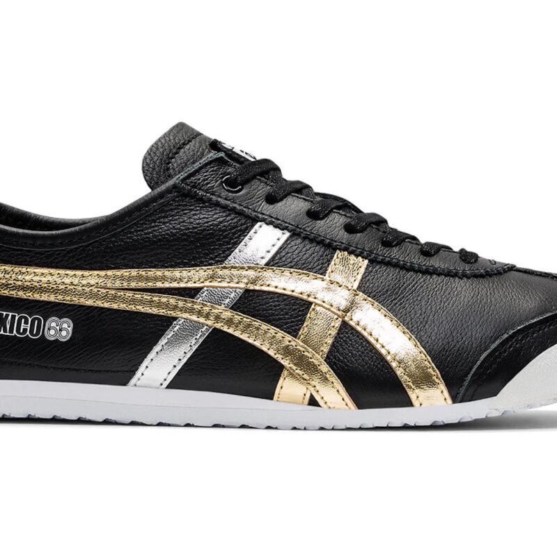 Onitsuka Tiger Mexico 66 Black Gold Silver Men's - D5V2L-9094 - US