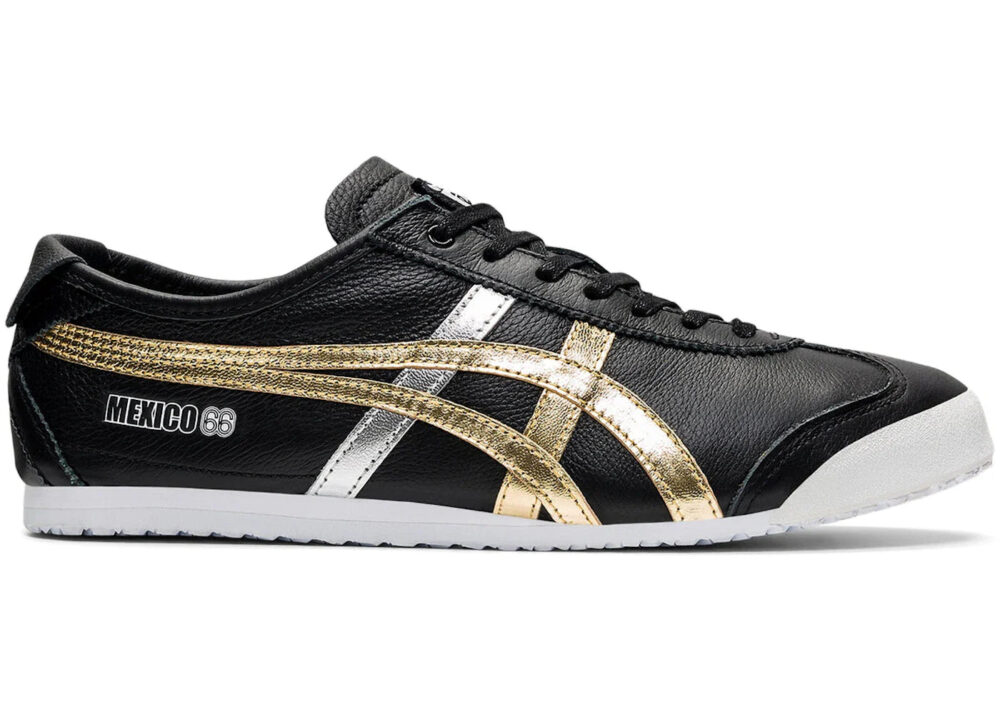 Onitsuka Tiger Mexico 66 Black Gold Silver Men's - D5V2L-9094 - US - Image 2