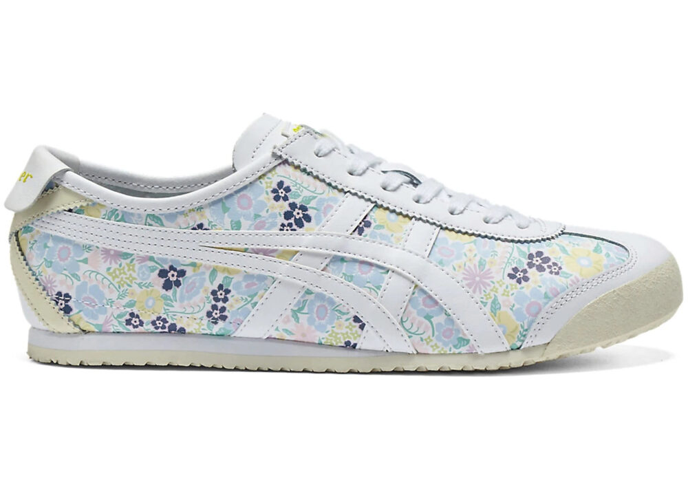 Onitsuka Tiger Mexico 66 White Blue Floral
