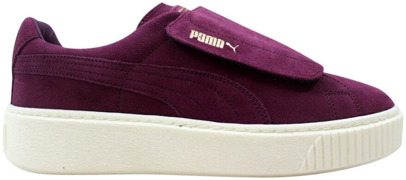 Puma Suede Platform Strap Deep Purple Marshmallow (Women's)