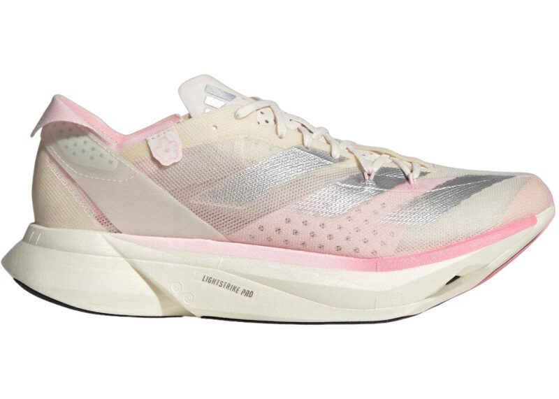 adidas Adizero Adios Pro 3 Chalk White Silver Metallic Clear Pink