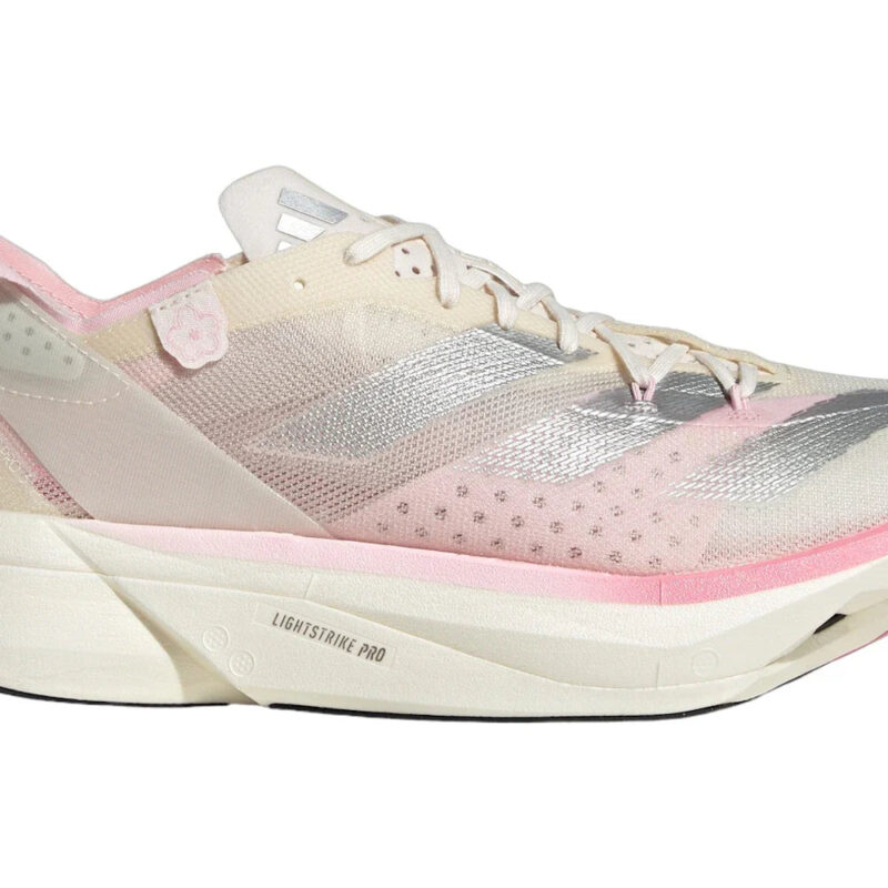 adidas Adizero Adios Pro 3 Chalk White Silver Metallic Clear Pink