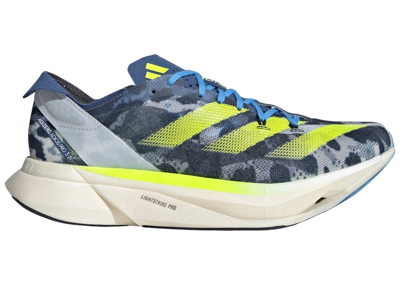 adidas Adizero Adios Pro 3 Crystal White Lucid Lemon Blue Burst