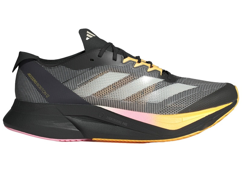 adidas Adizero Boston 12 Core Black Zero Metalic Spark