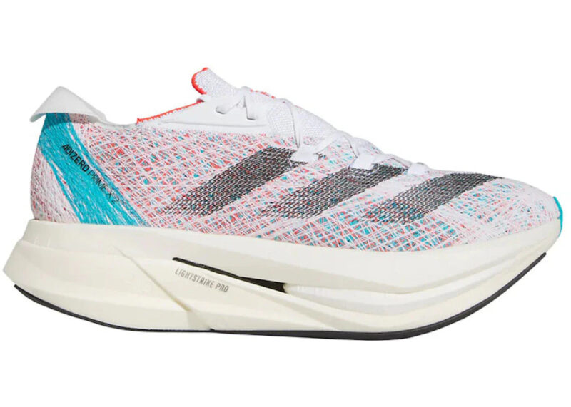 adidas Adizero Prime 2 Strung Cloud White Core Black Lucid Cyan