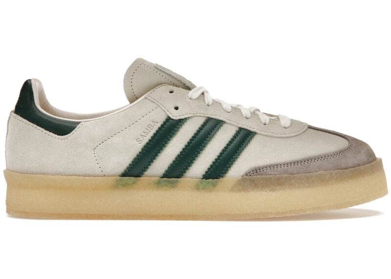 adidas Clarks 8th Street Samba by Ronnie Fieg Chalk White Green - Image 2