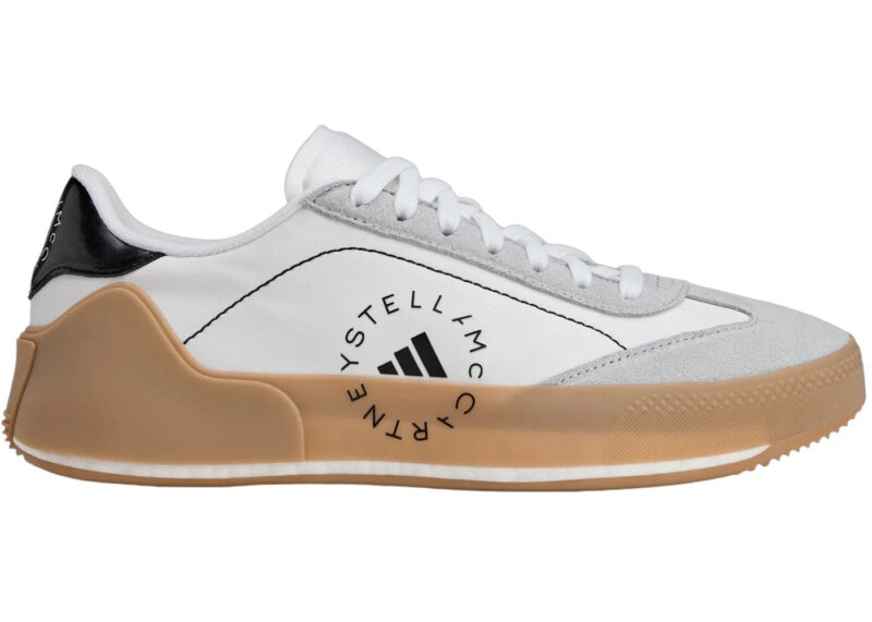 adidas Court Boost By Stella Mccartney Cloud White Charcoal Core Black (Women's)