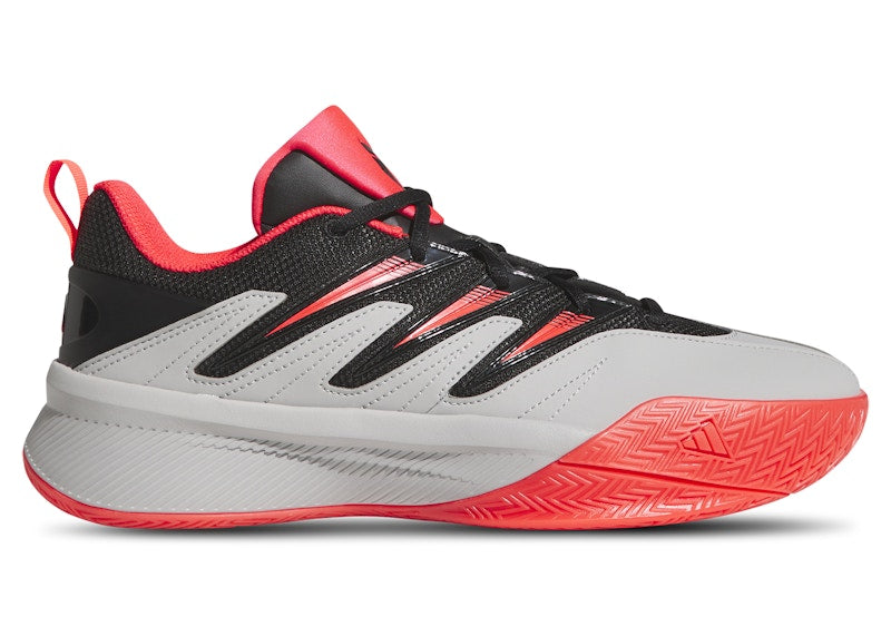 adidas Dame Certified 3 Core Black Lucid Red Grey Two
