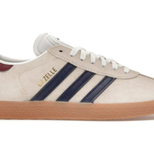 adidas Gazelle Beige Dark Blue Collegiate Burgundy - Image 2