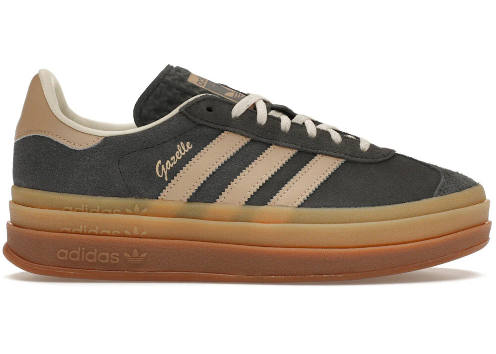 adidas Gazelle Bold Grey Magic Beige Gum (Women's) - Image 2