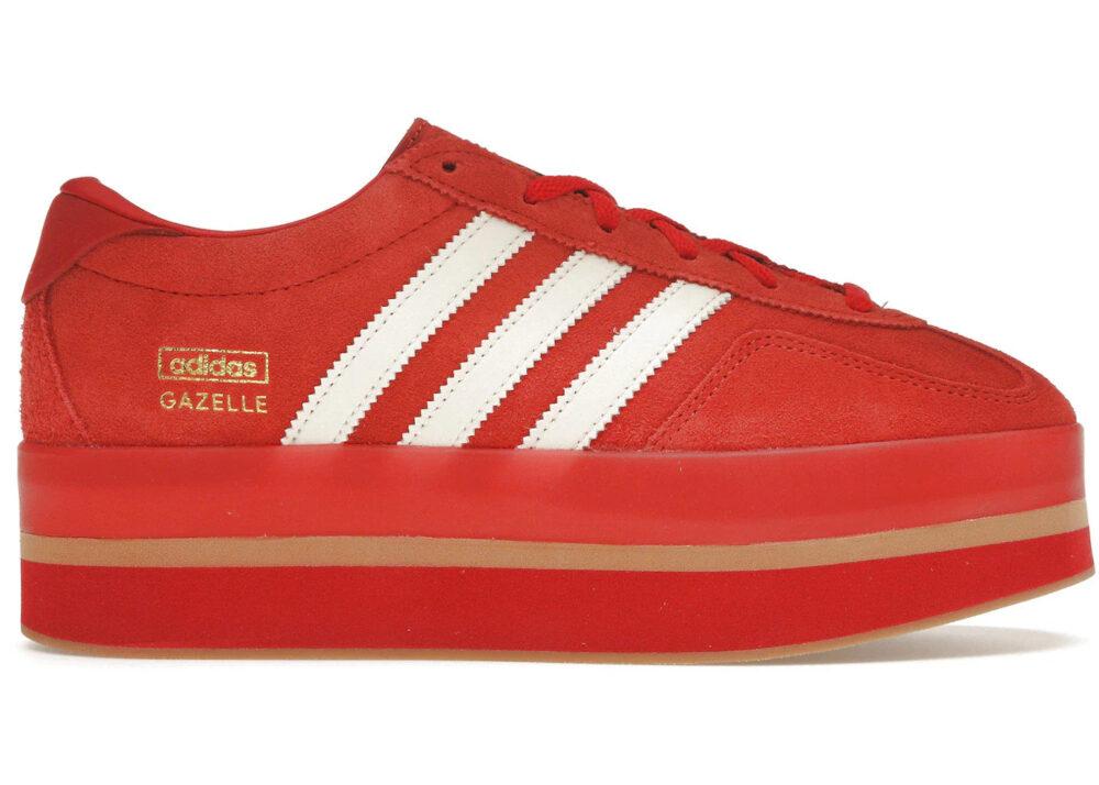adidas Gazelle Stack Red Cream White (Women's) - JS0238 - Image 2
