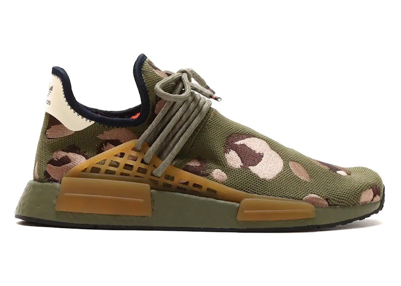 adidas NMD HU Pharrell Animal Print Olive