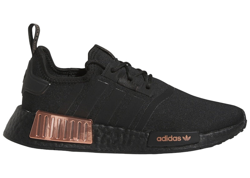 adidas NMD R1 Core Black Rose Gold Metallic (Women's)