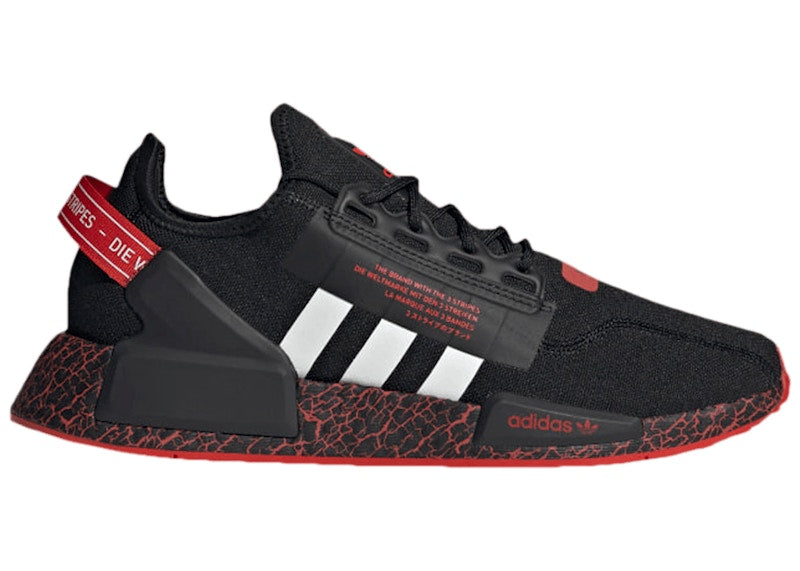 adidas NMD R1 V2 Crackled Black Red